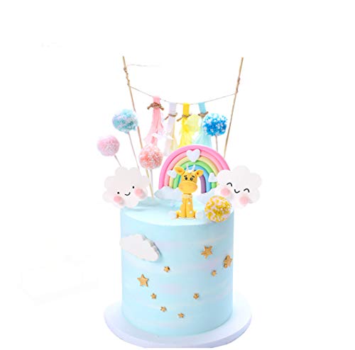 YZCX Decoración para Tarta Cake Topper Decoraciones de Pasteles Cumpleaños Fiesta para Niñas Niños (Jirafa) Cover
