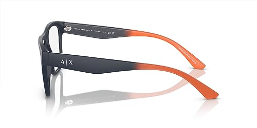 Image of Armani Exchange mens Ax3105f Low Bridge Fit Square Prescription Eyewear Frames