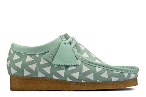 Clarks Men's Wallabee Shoes Made in Portugal Mint Suede US2