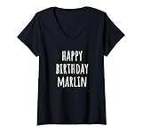 Photo Gallery donna buon compleanno marlin maglietta con collo a v Photo Gallery donna buon compleanno marlin maglietta con collo a v