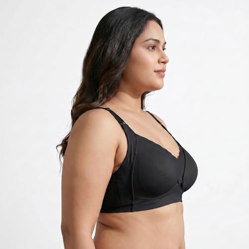 Image of ELEG & STILANCE Maternity Feeding Bra Padded Nursing Bra with Adjustable Straps Easy Baby Breastfeeding New Moms