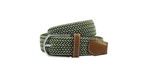 Image of The Tie Hub Unisex Stretchable Woven Fabric Belt | Adjustable, Hole-Free Design | Fits Up to 40 Inches Waist