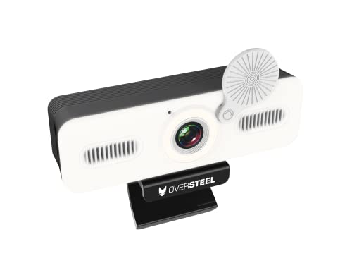 Oversteel - Bulat Webcam 1080P Full HD mit Mikrofon und Lichtring, 60fps, USB 2.0, Videoanrufe, Aufzeichnung, Konferenzen, PC/Mac/Notebook/Tablet/Chromebook – Bild 5