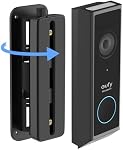 Doorbell Mount for eufy Video Doorbell E340/C31/C30/C210/S330/S220, Adjustable Angle from 35-145° for Wider View, Weather-Resistant Wedge Wall Bracket for eufy Doorbell, No Drilling/Screw Installation