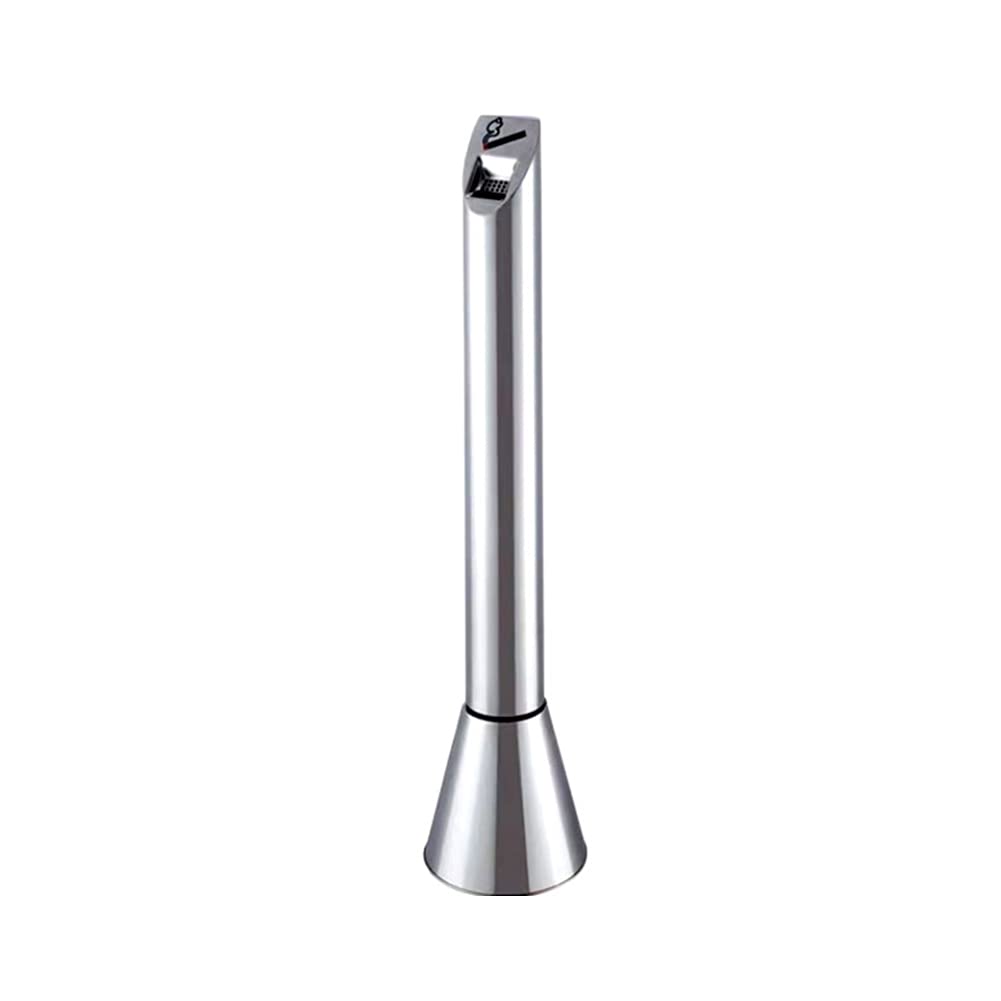 ashtray， Outdoor Standing Ashtray Smokeless Floor Ash Tray Stainless Steel Vertical Column for Patio Backyard Outside Indoor