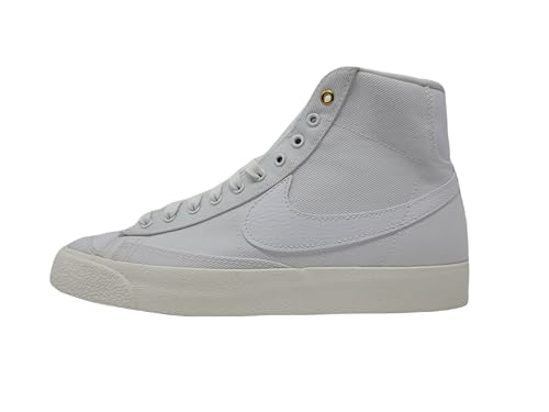 Nike Women's Blazer Mid '77 Basketball Shoes, White/White-Sail-Black, 8.5 M US