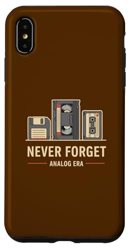 Never Forget Nostalgia �A�i���OVHS�J�Z�b�g�t���b�s�[�A�C�R�� �X�}�z�P�[�X iPhone XS Max �p