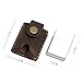 Yantahms Handmade Genuine Leather Hand-stitched Lighter case Lghter shell Leather Cover Lighter Holder Belt Case (Dark Brown)