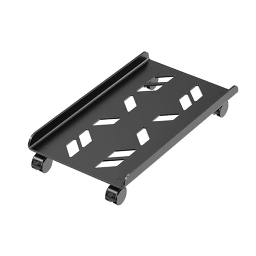 Soporte metálico móvil para CPU SHOWERORO, soporte para torre de computadora y monitor miniatura 1