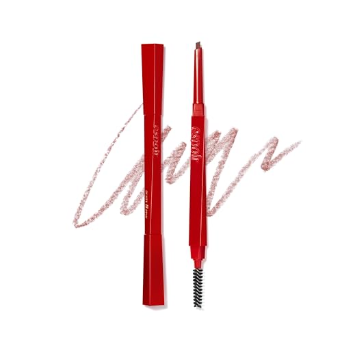 Image of Espoir The Brow Balance Pencil #8 Dusty Pink - Men's Brow Pencil with 2-in-1 Brow Brush, Slim Triangle Tip for Natural, Precise Eyebrow Shaping, Easy-to-Draw Korean Brow Makeup
