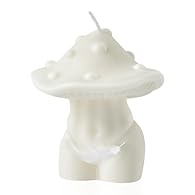 Human Mushroom Candle: Mushroom candles in the shape of human body, creative and unique, full of artistic desig. Let it be the creative decoration of your room! Eco-friendly And Natural Materials: Made from natural soy wax, it reduces harm to the env...