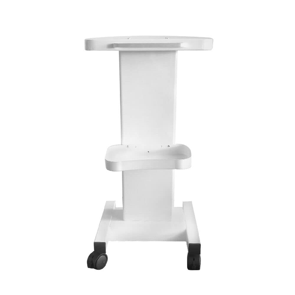 Chariot de Salon de Beauté Mobile Support Instruments de Beauté Multifonction à Roulettes Blanc