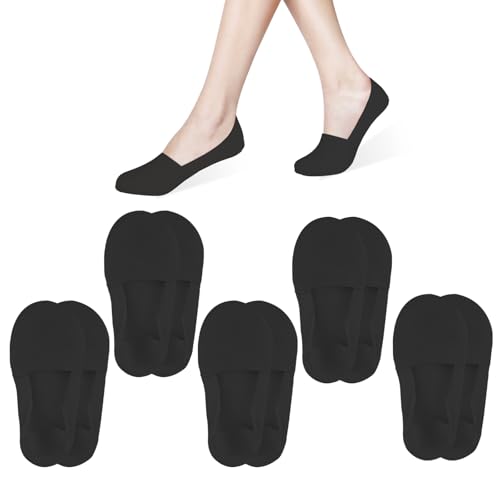 Womens No Show Socks, Invisible Cotton Socks Ultra Low Cut Short Socks Non Slip Dress Sheer Socks Liners for women