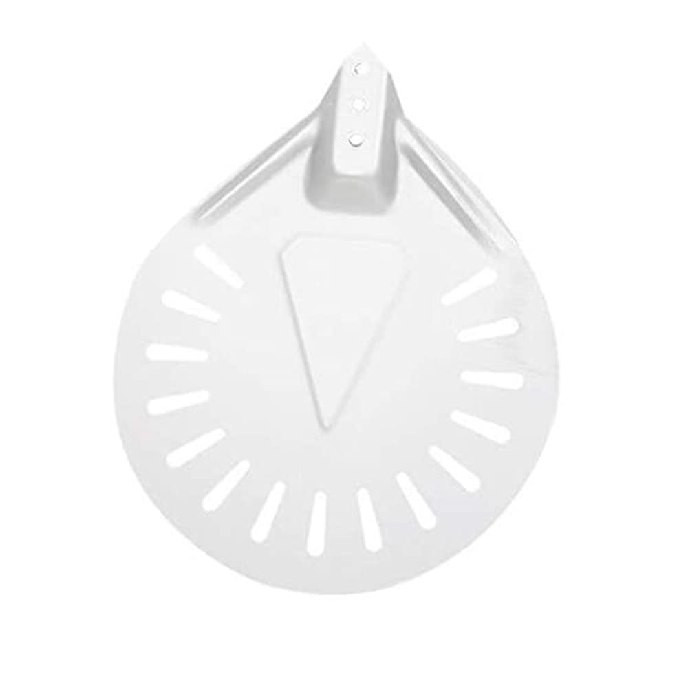 Skórka do pizzy wykonana z twardego anodyzowanego aluminium, perforowana łopatka do pizzy z wyjmowanym uchwytem zapobiegającym oparzeniom, skórka do pizzy na domowy chleb do pizzy/B / 7 cali (A 8 ca