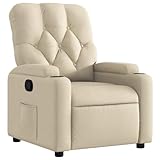 Fonction d'inclinaison manuelle : ce fauteuil inclinable est doté d'une poignée du côté droit. Vous pouvez régler manuellement le repose-pieds et le dossier dans n'importe quelle position selon votre confort en tirant simplement sur la poignée. Cette fonction permet une inclinaison maximale de 135 degrés. De plus, le dossier peut revenir rapidement à sa position d'origine en tirant simplement sur la poignée.