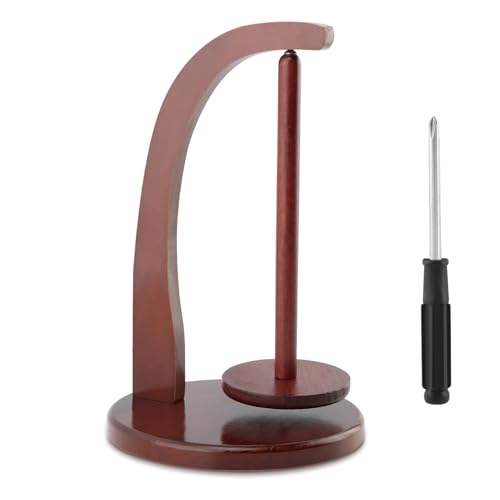 Image of Yarn Holder for Knitting and Crocheting,Wooden Yarn Spinner for Crocheting(Edition:Round Chassis)