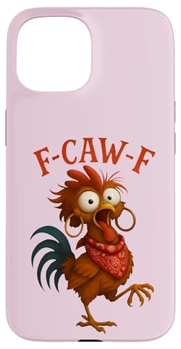 Caw Funny Chicken [A p Y{ ~[ NCW[  fB X}zP[X iPhone 15 p