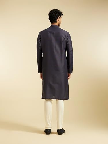 Image of DIWAS BY MANYAVAR Men's Art Silk Solid Kurta (1pc)