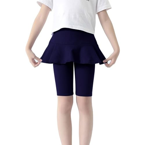 Girls Knee-Length Leggings with Skirt Ruffle Legging Dress Summer Soft Stretchy Athletic Pants Dance Pants2