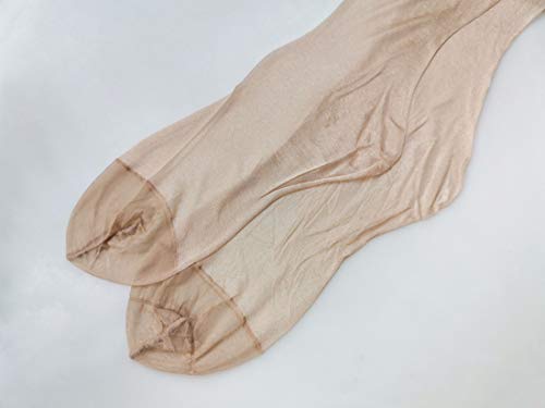 TVRtyle Women’s Multicolor Vintage 10D Thigh High See Through Non-stretch RHT Silk Stocking 928M2