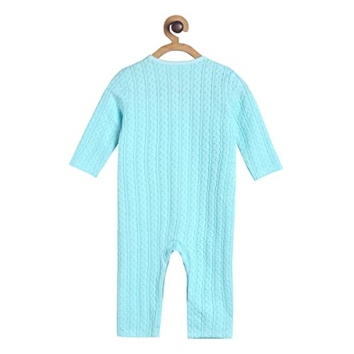 Image of miniklub Kids Girls Blue & Red Pack of 2 Pure Cotton Rompers