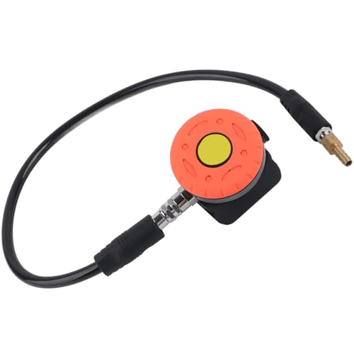Cabezales de válvula de respiración secundaria portátiles con tubo de presión media para buceo