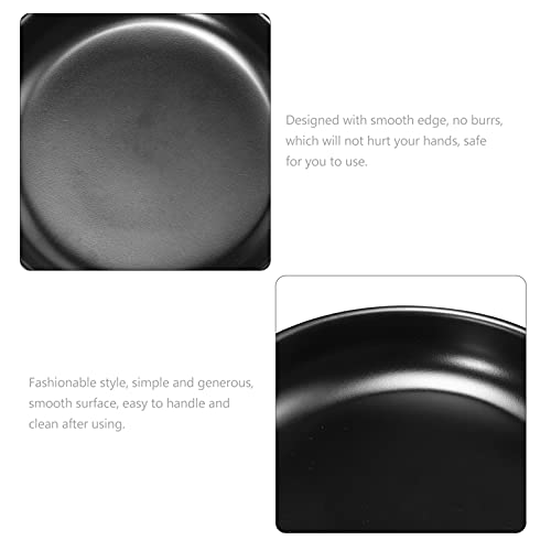 Cake Plate 2Pcs Melamine Dinner Plates Shallow Food Snack Pasta Bowl Steak Fish Serving Plates For Home Restaurant Kitchen Condiment Bowls #TOP2