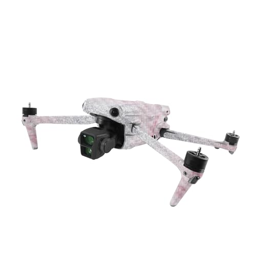 Image of MightySkins Carbon Fiber Skin Compatible with DJI Air 3 - Girly Marble Dazzle | Protective, Durable Textured Carbon Fiber Finish | Easy to Apply