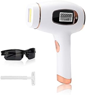 IPL Hair Removal Device Painless Permanent Eycobeauty Laser Hair Removal Permanent for Women & Men - Body and Face Bikini Line (Off-white)