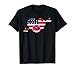 Patriotisches Hemd mit Aufschrift "Vourth of Juli", Kiss Lips Amerikanische Flagge T-Shirt