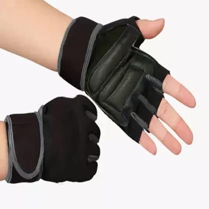 Image of Sports Glove for Men&Women, Gloves Gym Workout, Gym Accessories Men, Gym Gloves Men Workout, Sport Glove, Fitness Gloves, Hand Glove Gym Men, Grip Gloves, Exercise Gloves (Black)