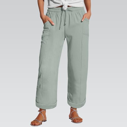 UXSELKCD Hose Damen Sommer, Stoffhose Damen elegant, hot Pants kaufen, Sport Hose, Leggings extra, Damenhosen weites Bein, Tops Teenager mädchen, Damenhose kurzgrösse, anziehsachen