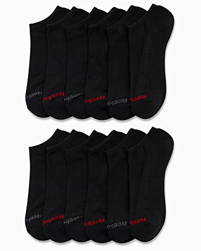 Reebok Men's Low Cut Socks - 12 Pack Performance Cushion Comfort No Show Socks - Breathable Athletic Socks for Men (6-12.5)2