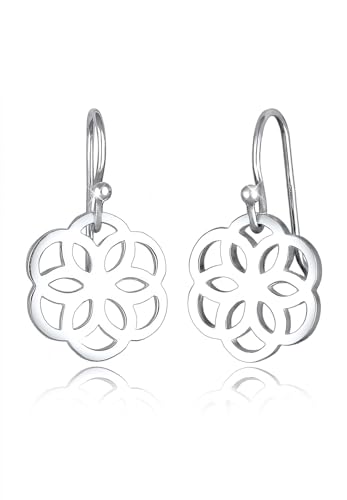 Elli Ohrringe Damen Blume Ornament Cut-Out Verspielt aus 925...