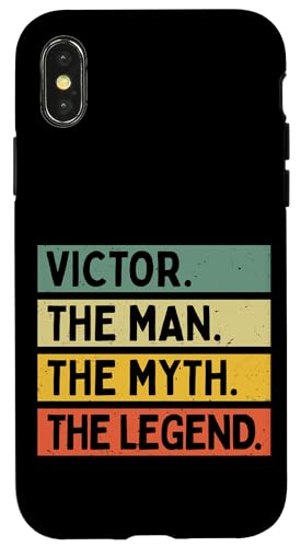 Victor The Man The Myth The Legend �ʔ������� �X�}�z�P�[�X iPhone X/XS �p