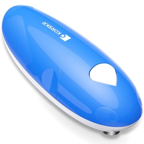 Electric Can Opener, Can Opener for Seniors, Suitable for Any Size Cans, Hands Free, Smooth Edge, Battery Powered, Automatic Can Opener is an Ideal Kitchen Gadget for Women and Left Handed People
