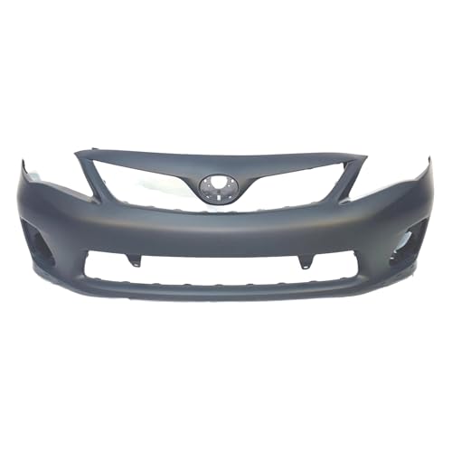 FitParts Compatible With Front Bumper Cover 2011-2013 Toyota Corolla S XRS Sedan 11-13. New, Primed and Ready for Paint. With Fog Light Holes. TO1000373 5211903902 2012