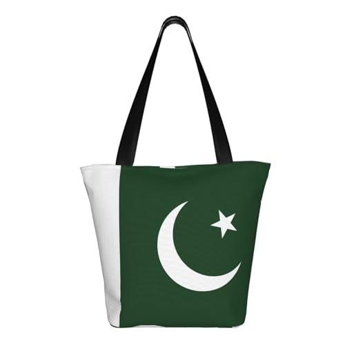 Flag of Pakistan Print Comfortable Shoulder Bag Summer HandbagTravel Beach Work Daily Use Versatile Carry3