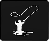 Alfombrilla De Raton Imágenes Prediseñadas De Pesca con Mosca Alfombrillas Cuadradada Antideslizante Mousepad con Base De Goma Alfombrillas para Computadora Oficina Hogar S