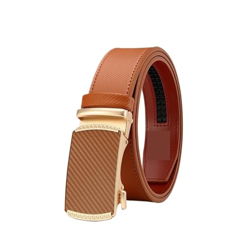 Men Belts Leather Waist Strap Male Automatic Buckle Waistband Mens Girdle Belts(6,120cm)