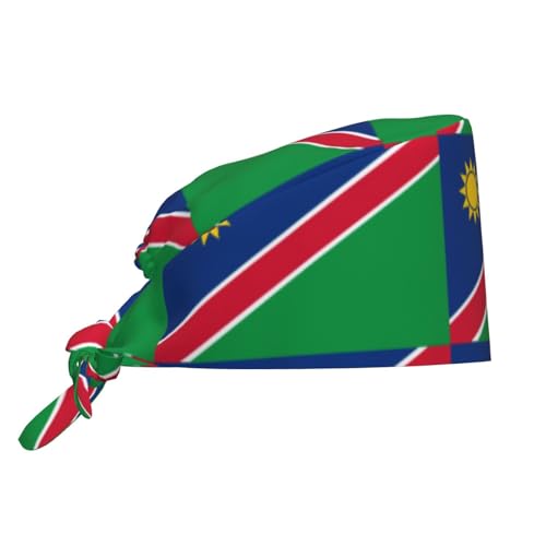 Casquette de travail réglable avec drapeau de la Namibie - Casquette de travail respirante pour cuisine et barbecue - Noir