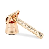 Störtebekker® Premium stojak do golenia „Hamburg” ze stali nierdzewnej w kolorze różowego złota – nadaje się do maszynki do golenia „Hamburg” – wysokiej jakości akcesoria – antypoślizgowe dno –