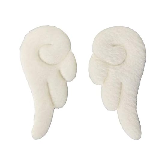 
                            Beaupretty Cartoon Hair Clips, Plush Angel Wings Hair Clips Non Slip Hair Clamps Barrettes for Girls Women (White)
                        
