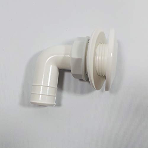 Passe-coque avec coude 90° 1 Osculati pour raccord de tuyau bateau