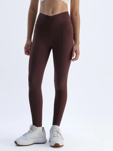Image of CAVA Hourglass Snug Leggings for Women | V Waistband, Anti Camel Toe, Curved Back Seam, Deep Side Pockets, Sculpting ADPT Fabric