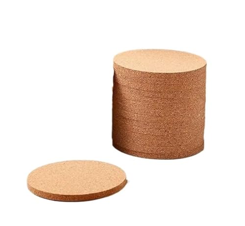 Genérico Posavasos de Corcho de Mesa for Fondo de café, Taza for Beber, Posavasos estéticos for Bebidas(10PCS 90 x 3mm)