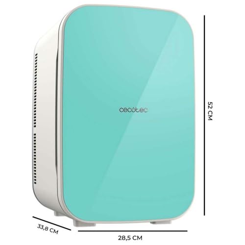 Cecotec Kleiner Kühlschrank - Mini-Kühlschrank 25L Bolero MiniCooling 25L Bahamas Mint. 12V-220V, Kompatibel mit Autos und Wohnwagen, 7 bis 65ºC, Kühl- und Heizfunktion, Leichter Transport