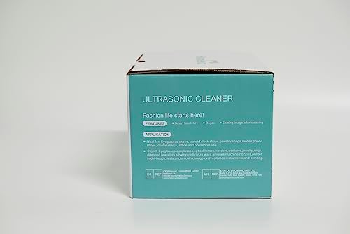 Hanience Ultrasonic Cleaner, 500ml Ultrasonic Jewellery Cleaner Machine with Degas, 10 Digital Time, for Cleaning Jewelry Rings Glasses Denture Watches