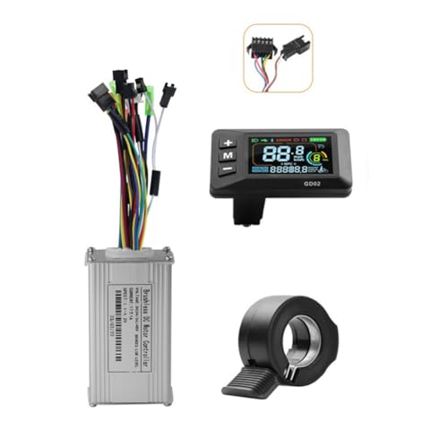 Écran LCD GD02 et contrôleur sans balais 36V 48V 17A pour modifier la vitesse d'un E-Bike