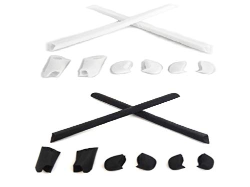 Galaxy Nose Pads & Earsocks Rubber Kits For Oakley Half Jacket XLJ/Half Jacket White